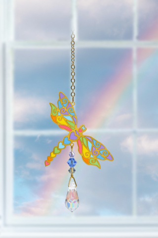 Dragonfly Rainbow Charm