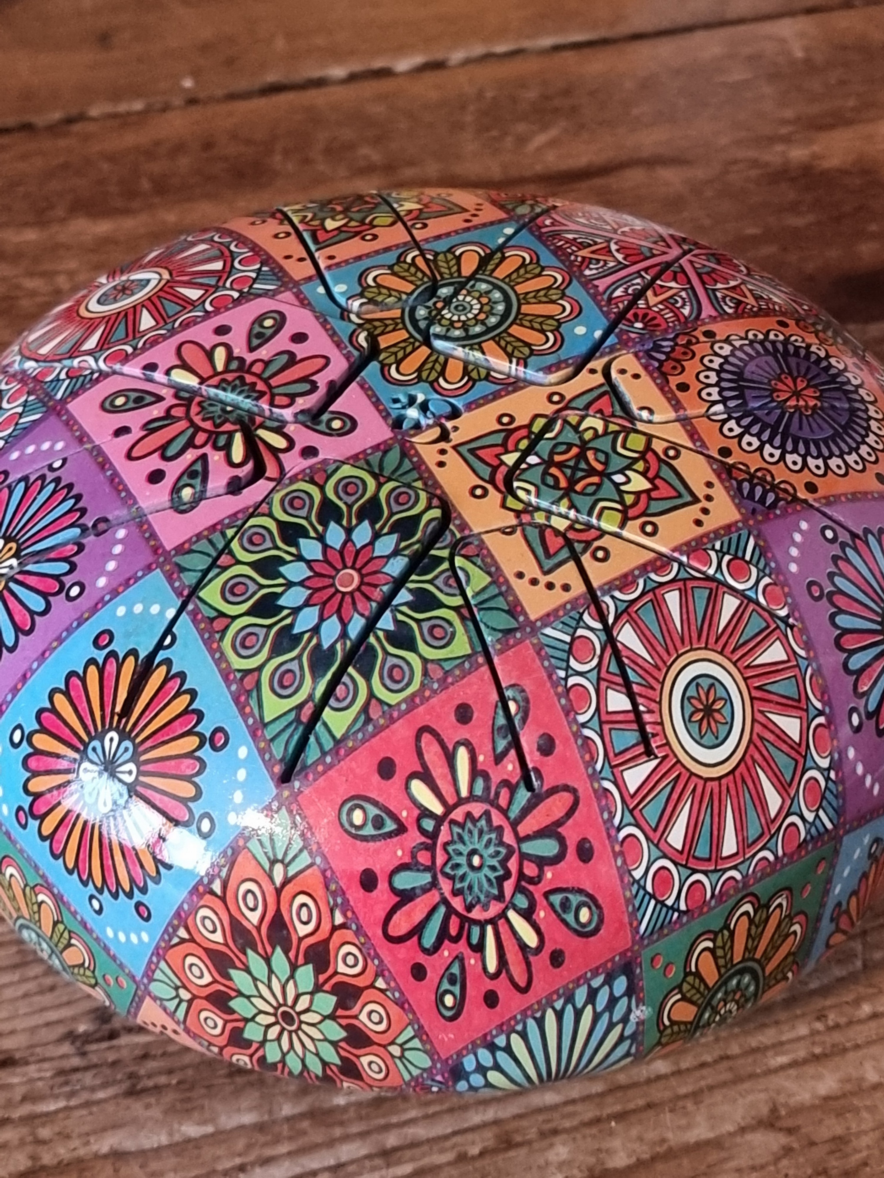 Paisley Painted Tongue Drum (6Inch)
