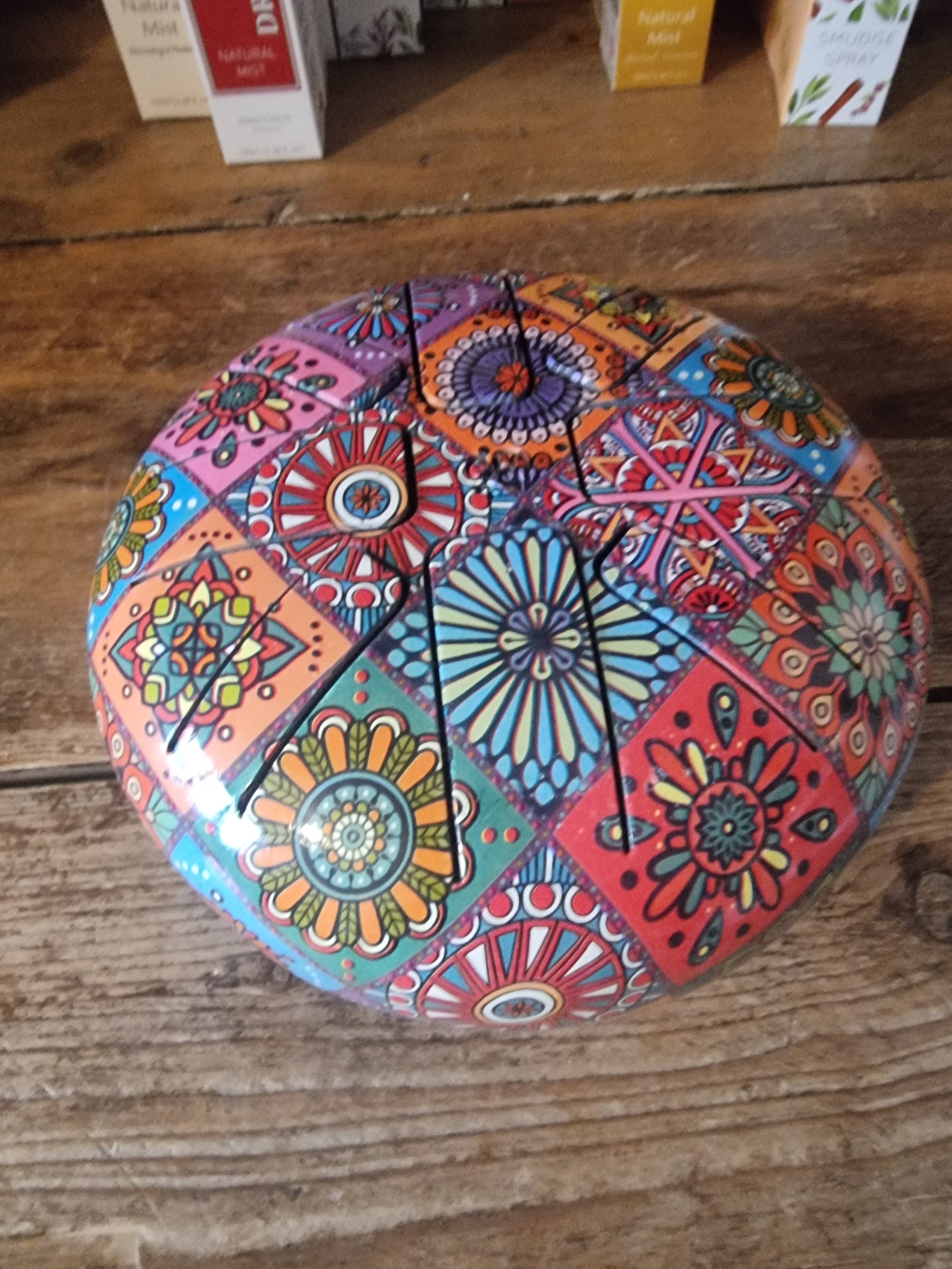 Paisley Painted Tongue Drum (6Inch)