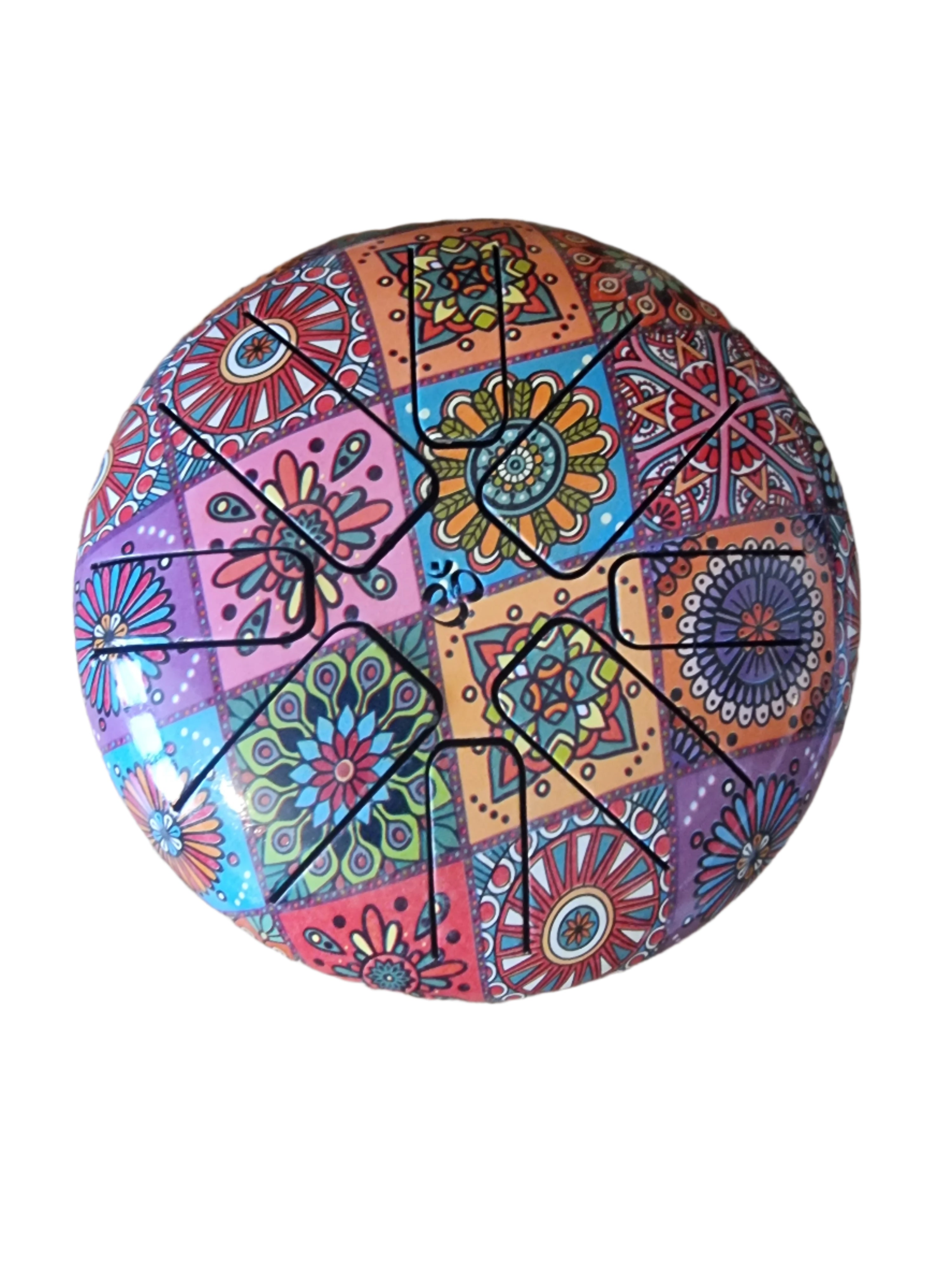 Paisley Painted Tongue Drum (6Inch)