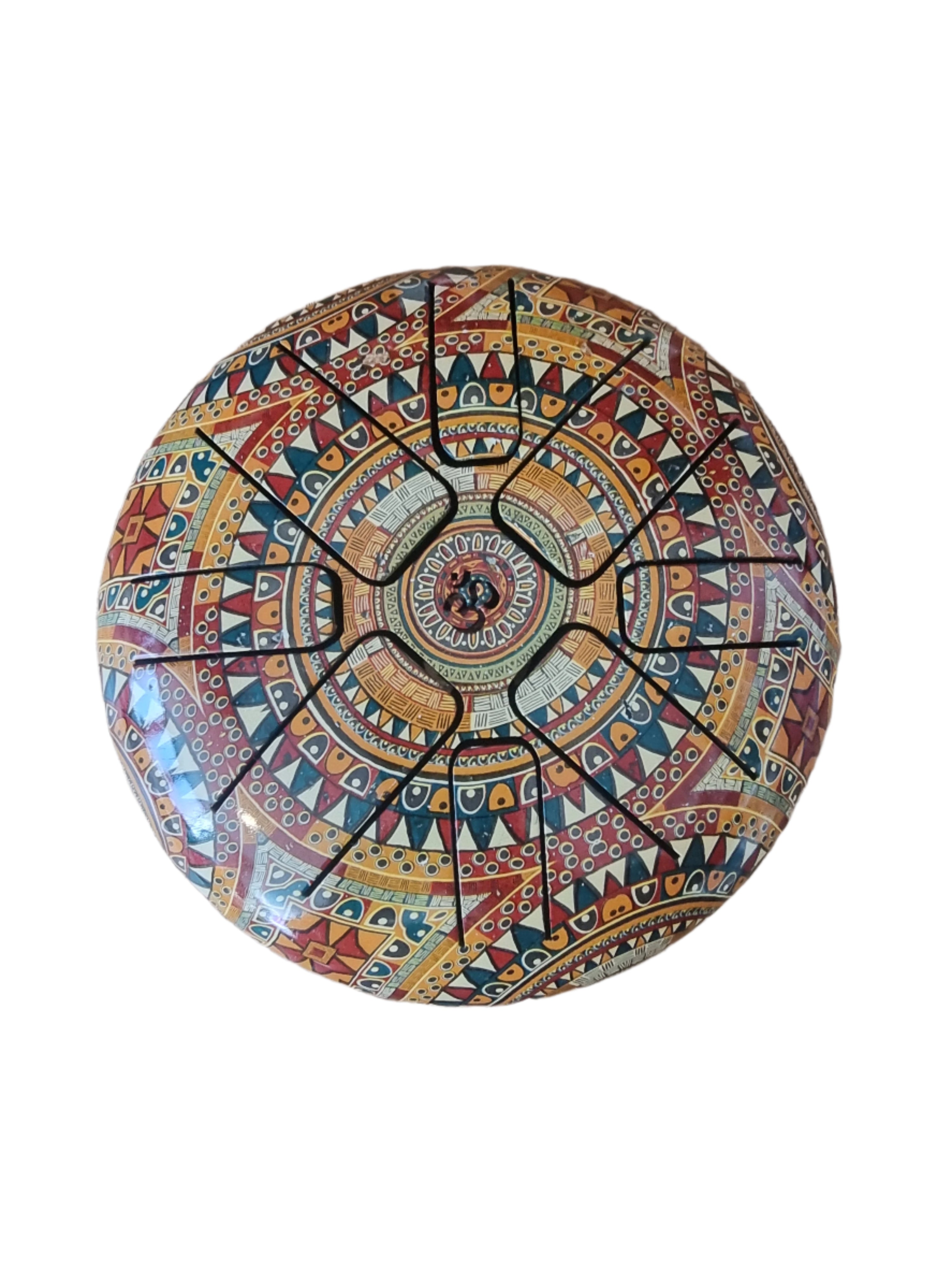 Paisley Painted Tongue Drum (6Inch)