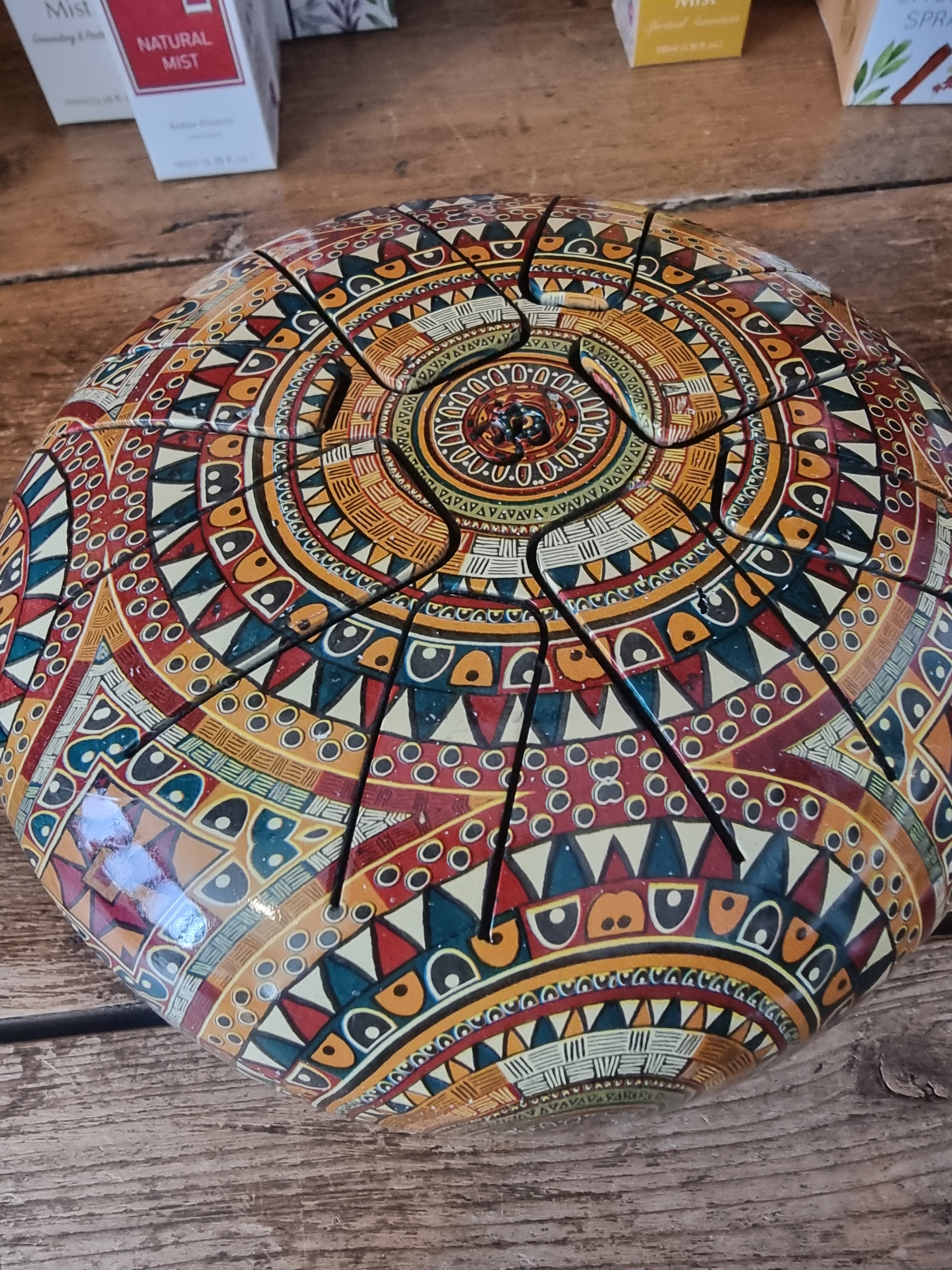 Paisley Painted Tongue Drum (6Inch)