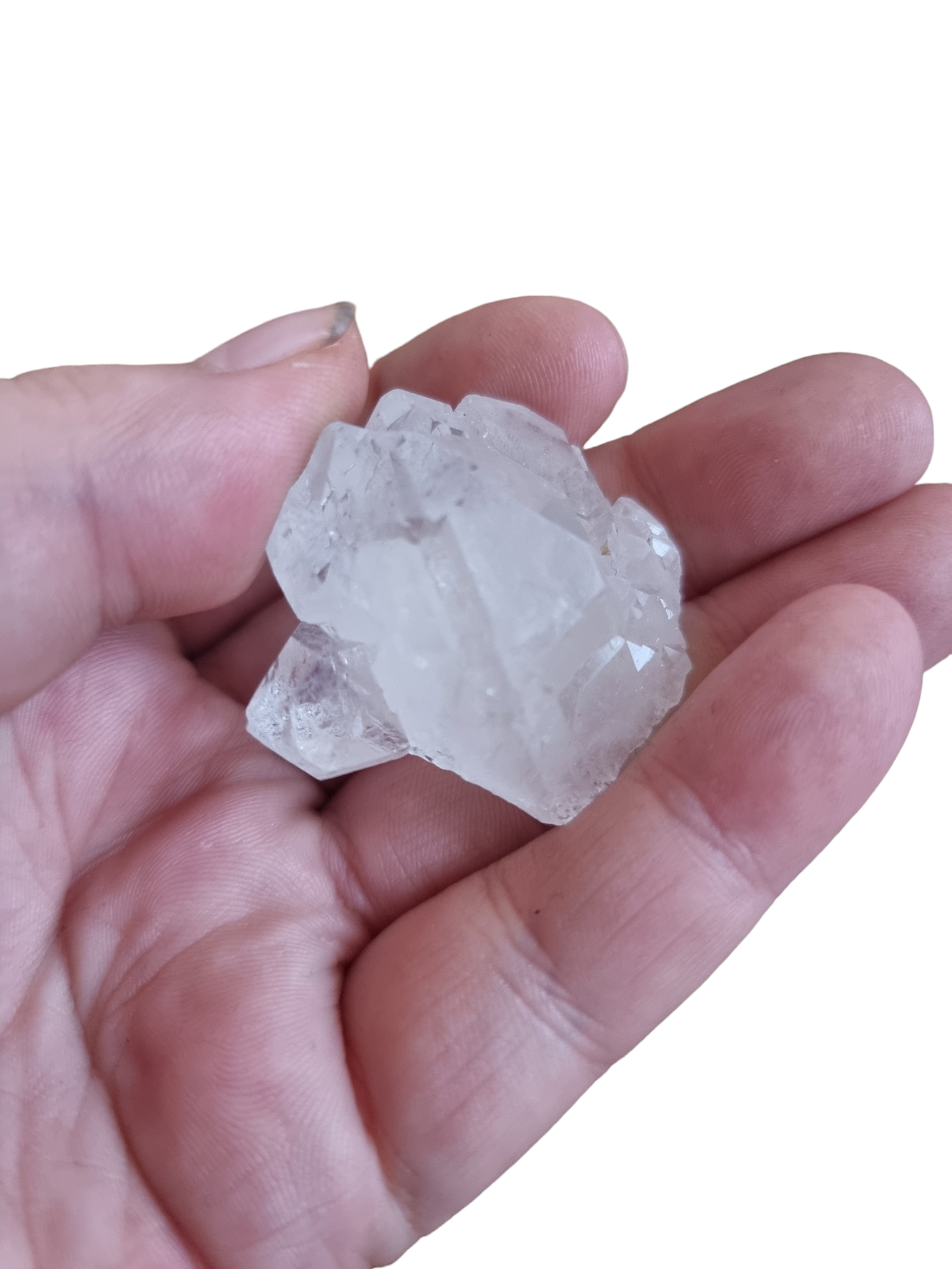 Clear Quartz Elestial Capped Crown Cluster