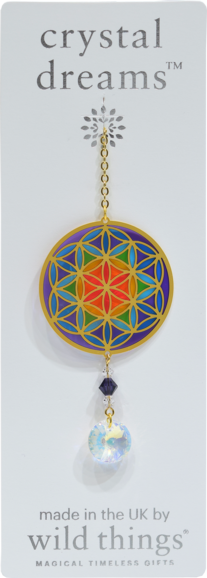 Flower of Life Rainbow Charm