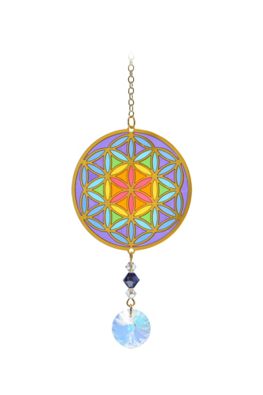 Flower of Life Rainbow Charm