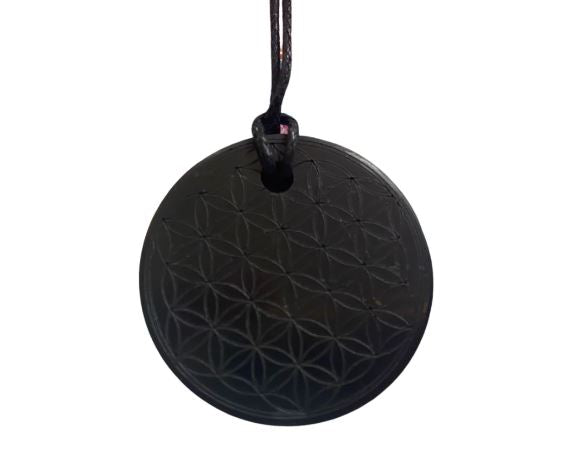 Shungite Flower Of Life Pendant