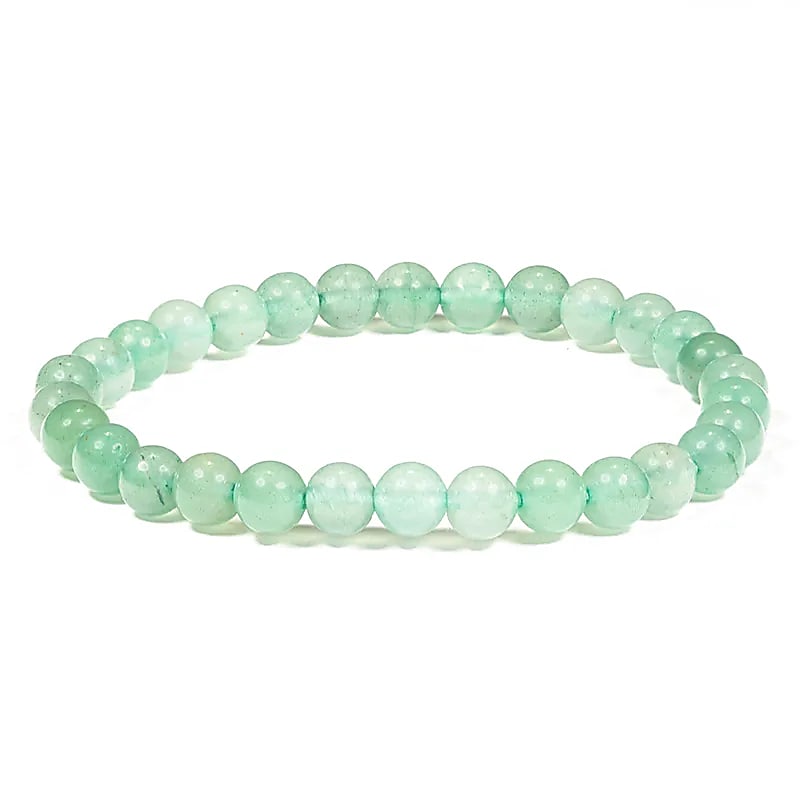 Green Aventurine Round Bead Bracelet