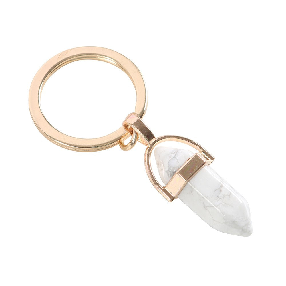 Howlite Keyring