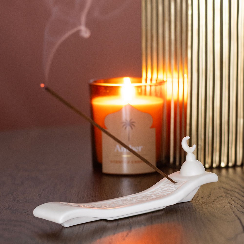 Crescent Moon Incense Holder