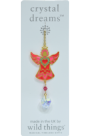 Celestial Rose Angel Charm