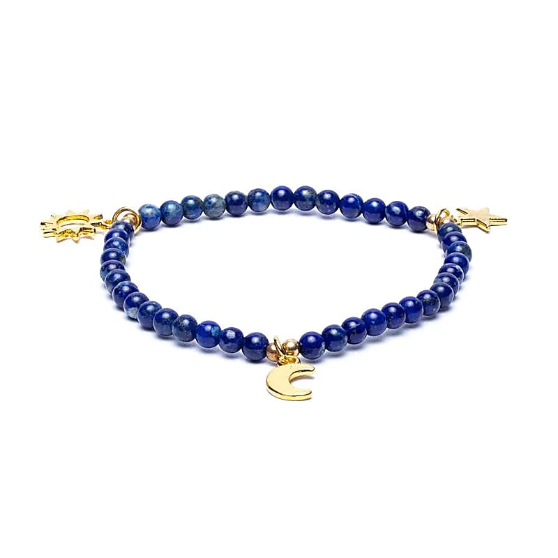 Lapis Lazuli Moon Bracelet
