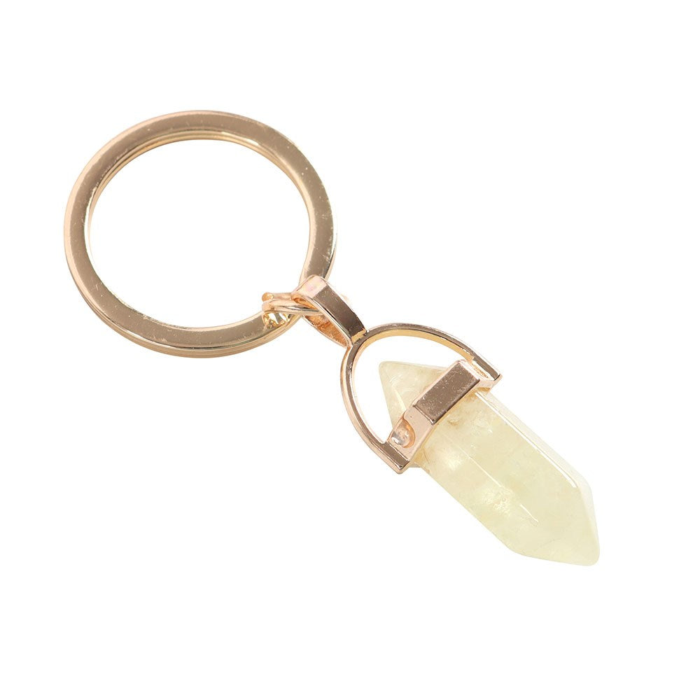 Lemon Quartz Keyring