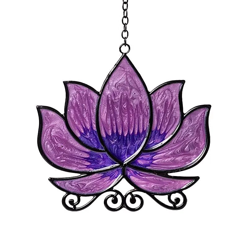 Lotus Window Hanger (Purple)