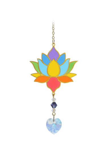 Lotus Rainbow Charm