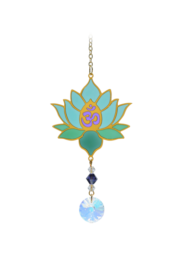 Lotus with Om Charm