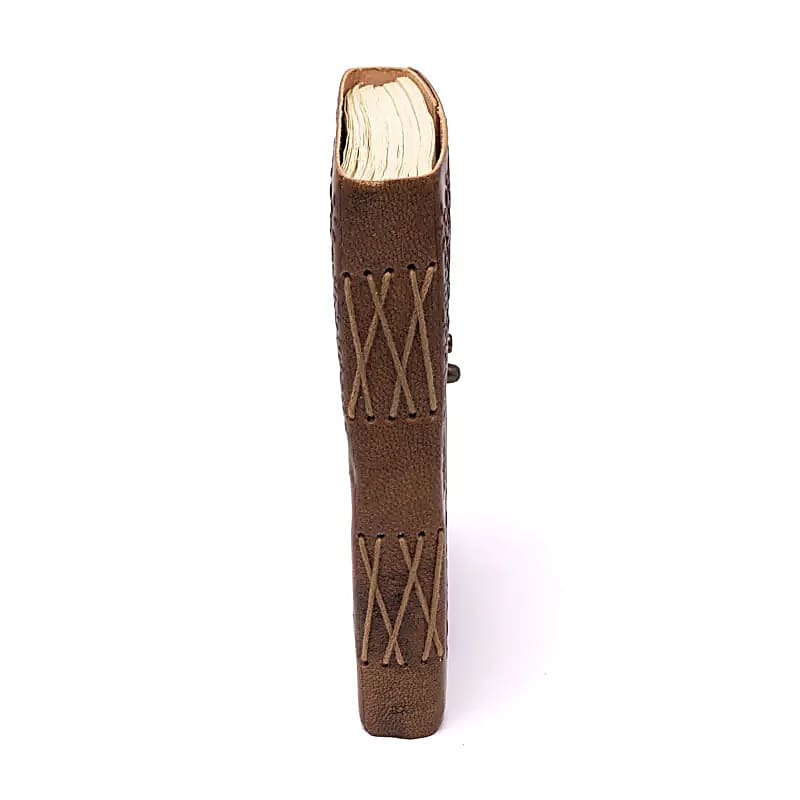 Mandala Lotus Leather Journal