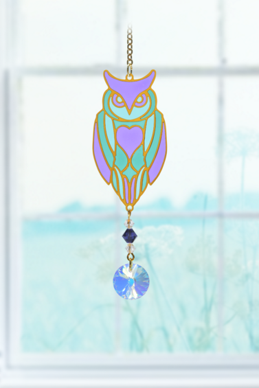 Owl Aurora Charm