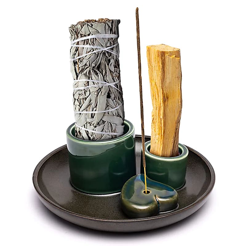 Palo Santo, Smudge & Incense Holder (Brown)