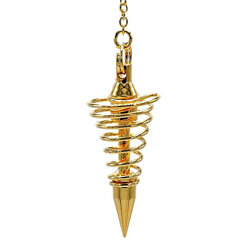 Gold Brass Pendulum (Spiral)