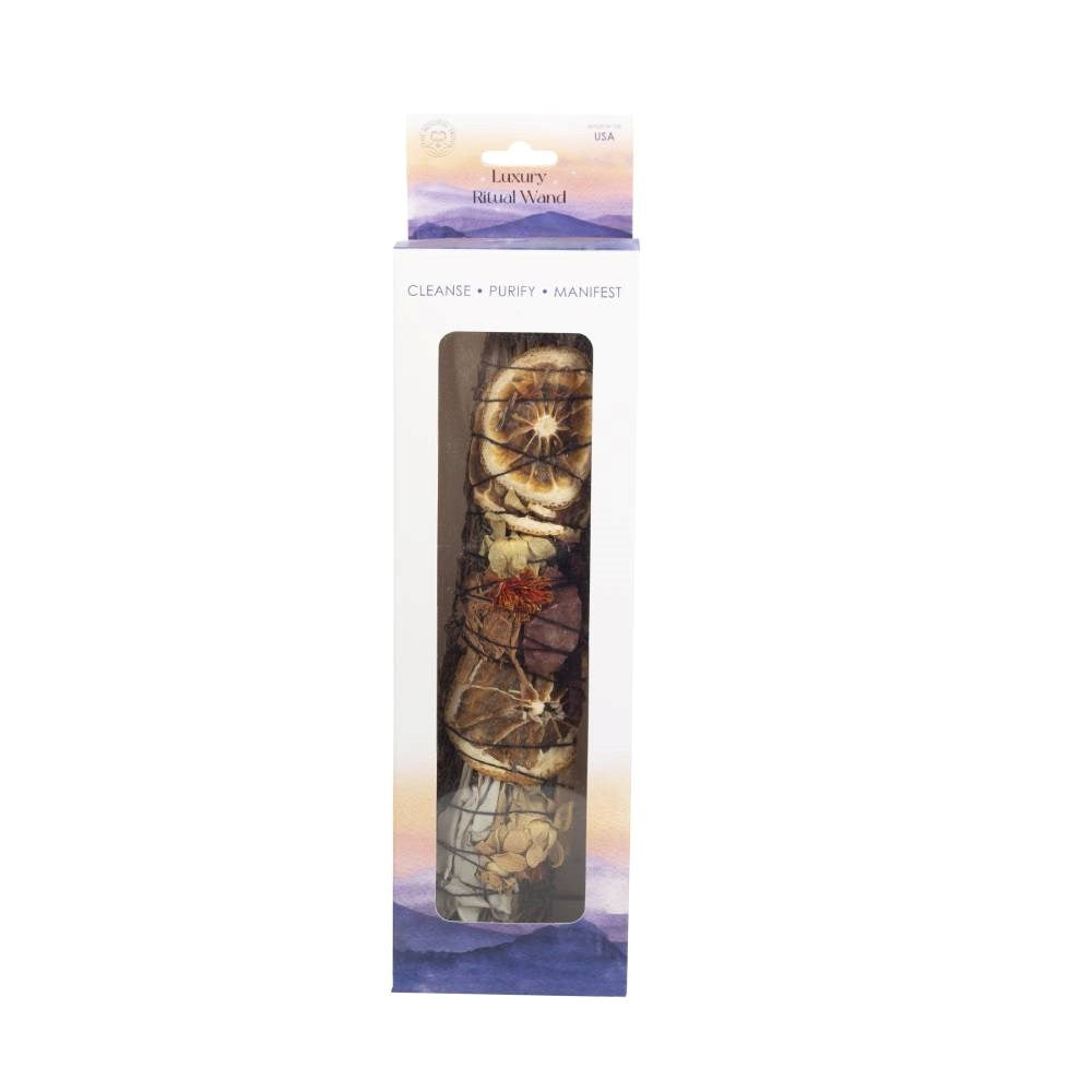 Ritual Wand Smudge Stick (Rosemary, Red Jasper & Palo)