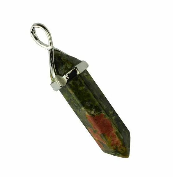 Unakite Point Pendant