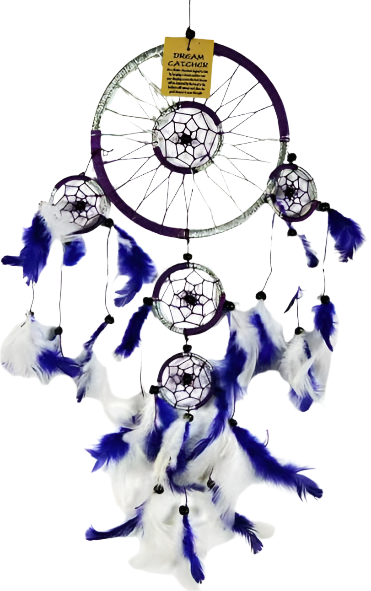 Purple & Silver Dreamcatcher (16cm)