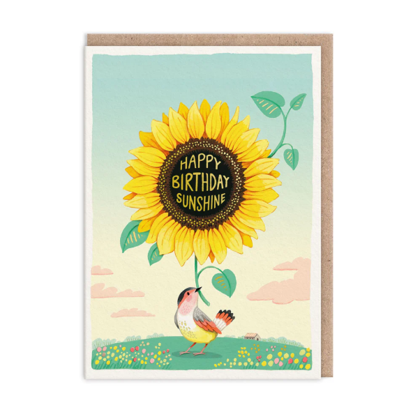 Sunflower Birthday Greeting Card