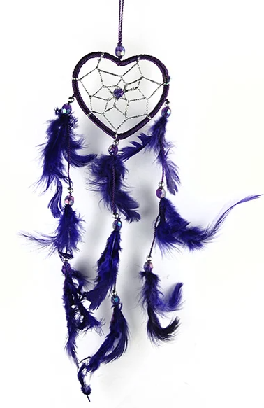 Purple Heart Dreamcatcher (6cm)
