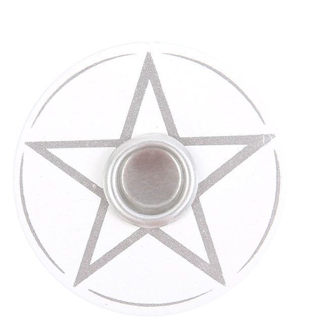 Pentagram Candle Holder (White)