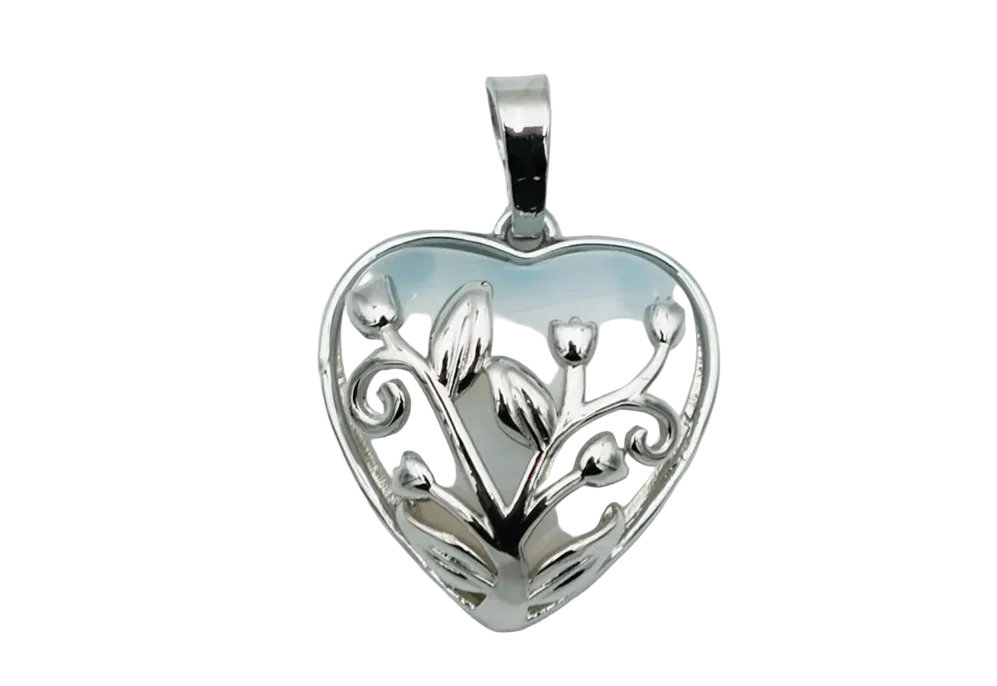 Opalite Heart Pendant
