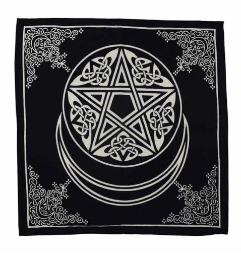 Moon Pentagram Alter Cloth