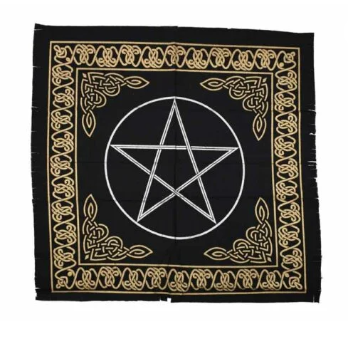 Pentagram Alter Cloth (Gold/Black)