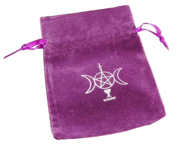 Pouch Velvet Purple Pentagram (Small)