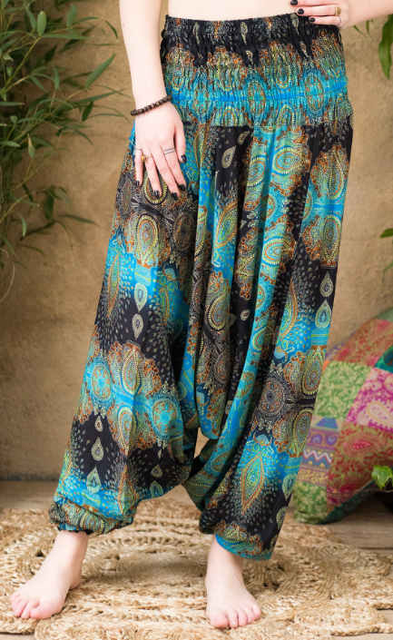 Peacock Paisley Style Trousers