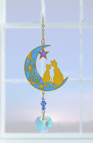 Two Cats Charm (Moonlight)