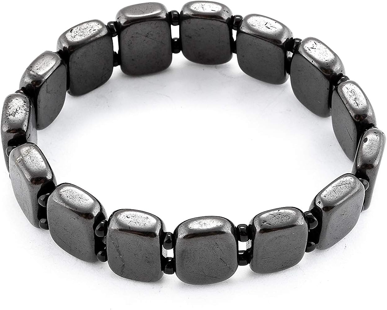 Shungite Flat Bead Bracelet