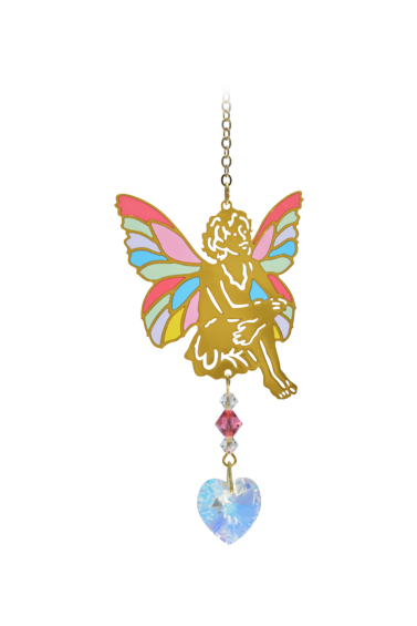 Sitting Fairy Confetti Charm