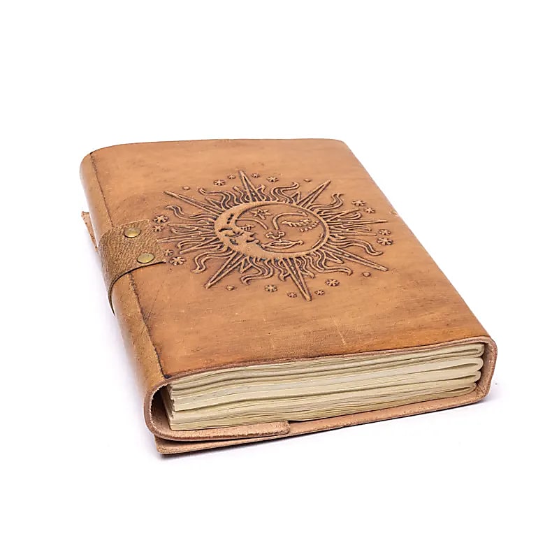 Sun & Moon Faux Leather Journal