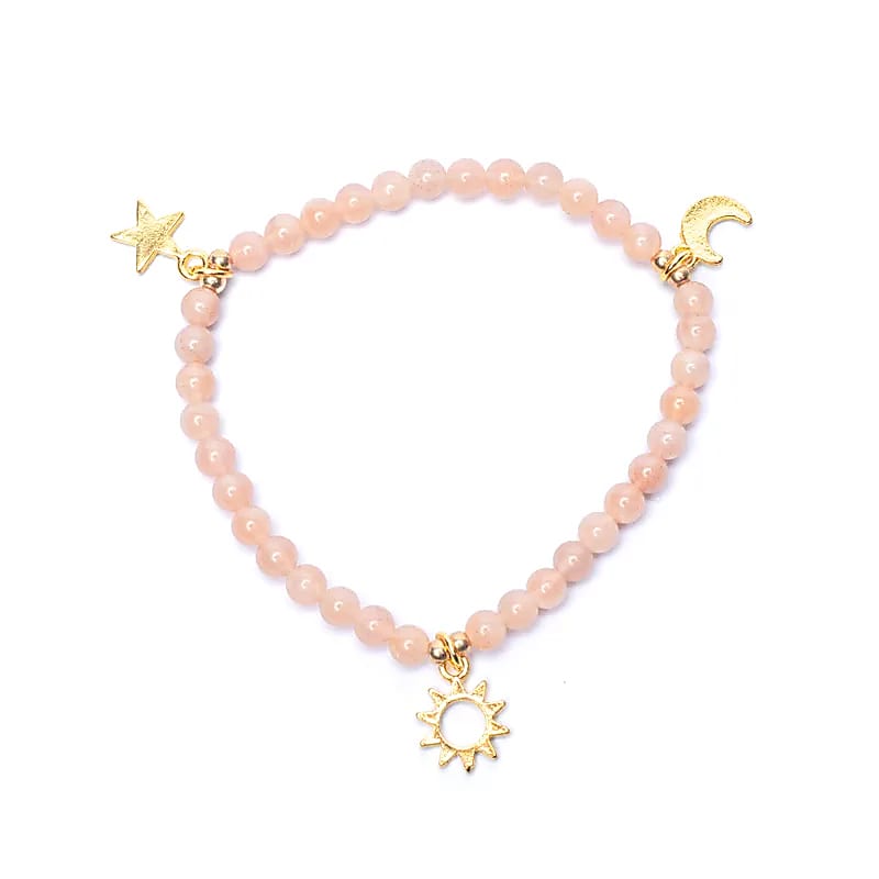 Sunstone Beaded Bracelet