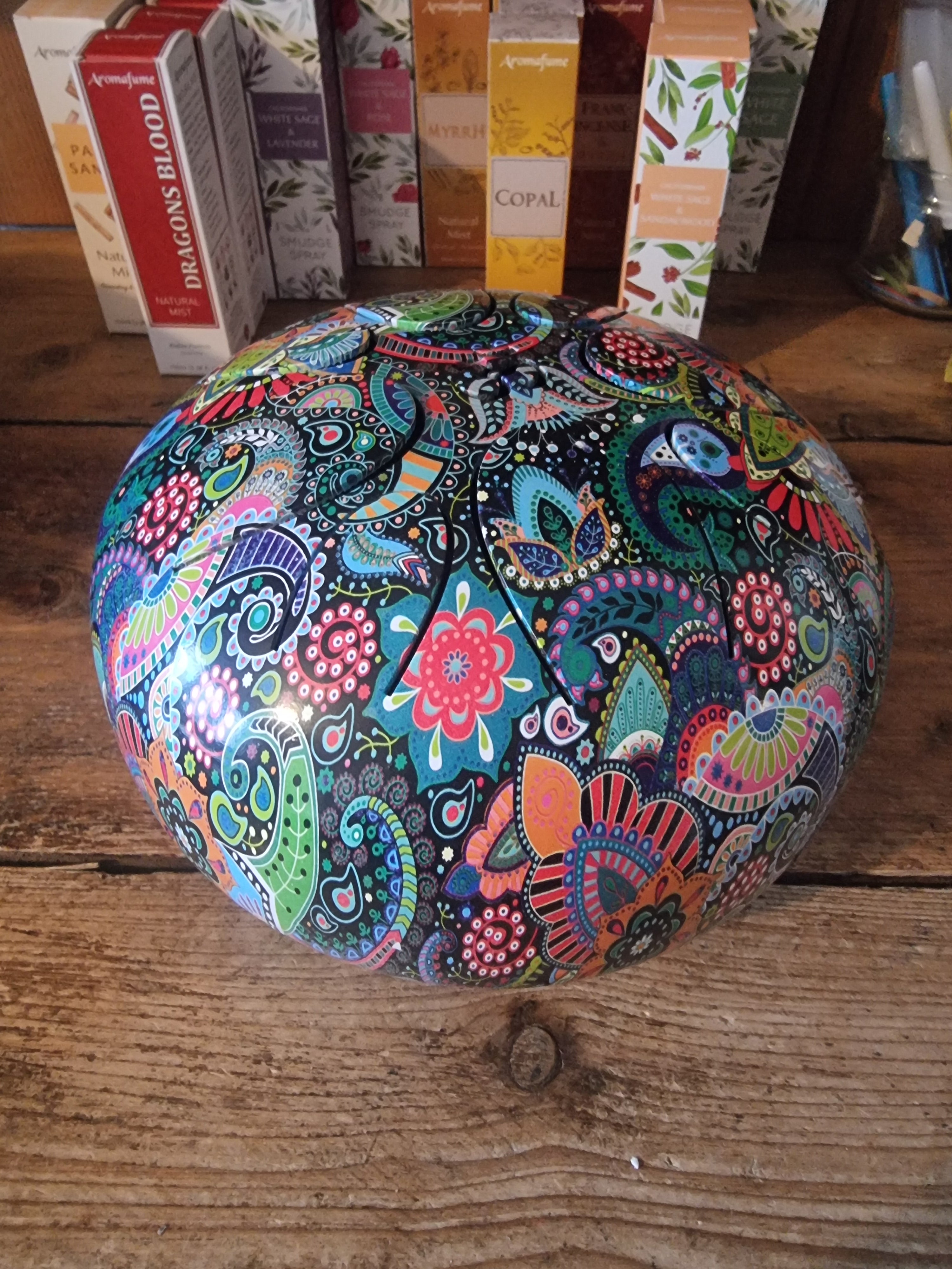 Paisley Painted Tongue Drum (8Inch)