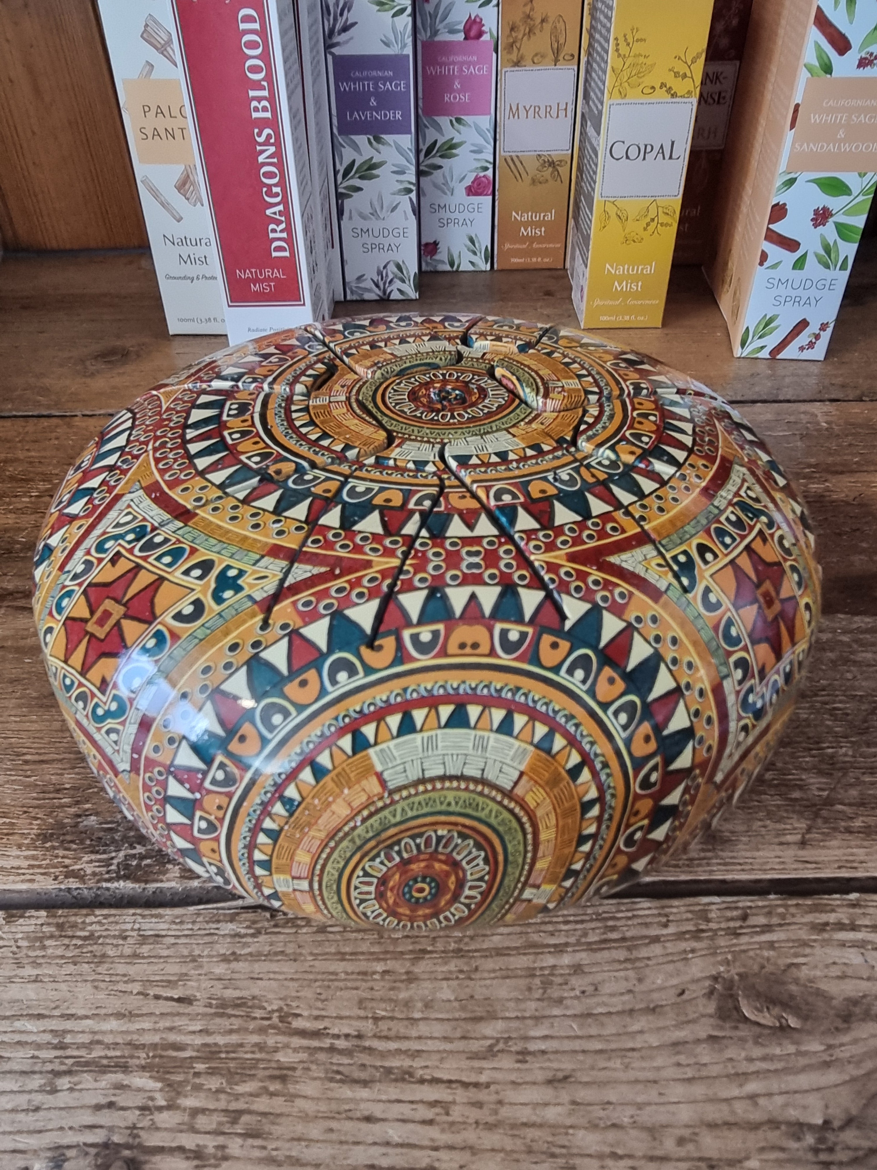 Paisley Painted Tongue Drum (6Inch)