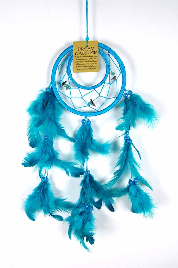 Turquoise Circle Dreamcatcher (11.5cm)