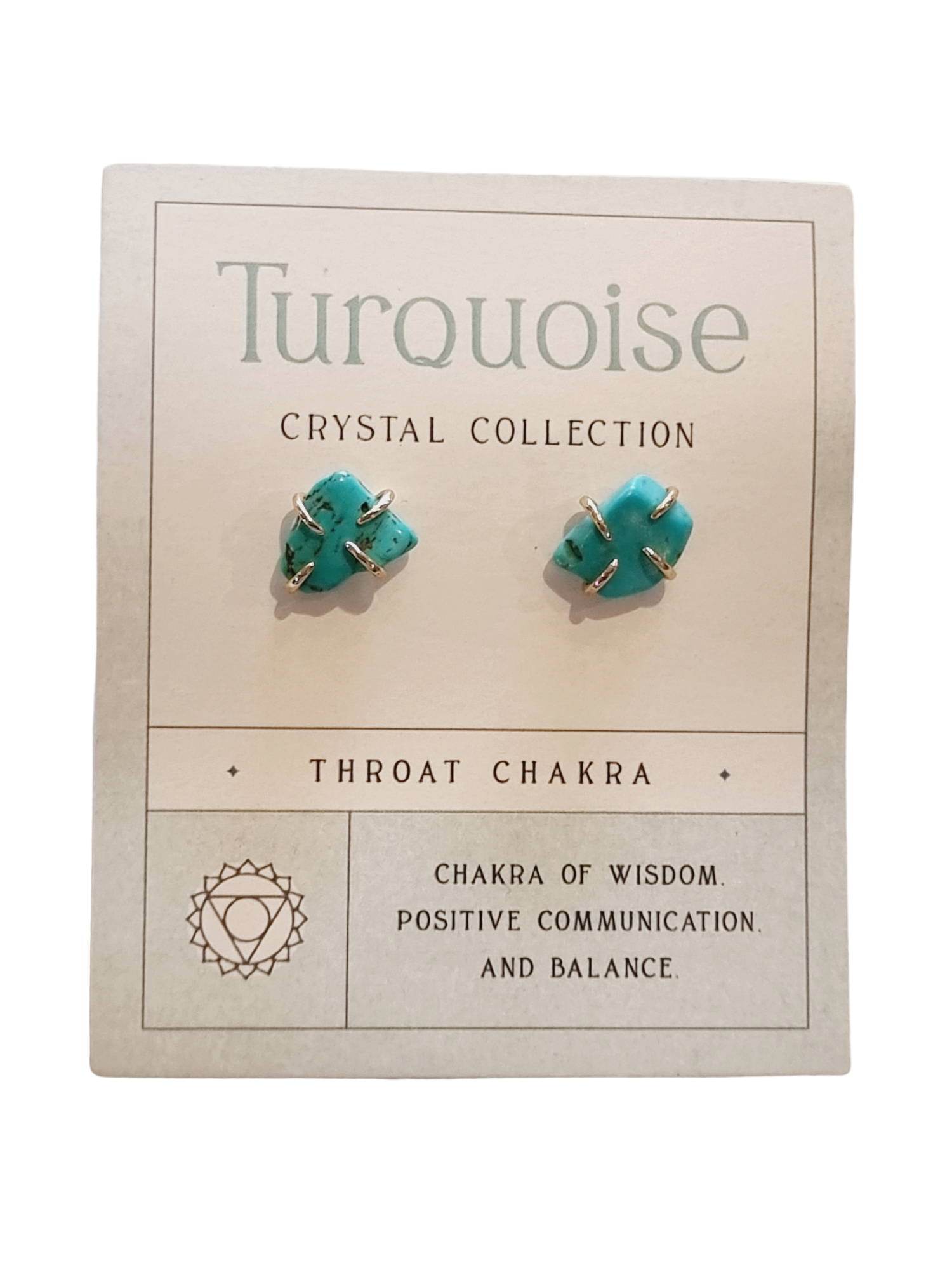 Turquoise hot sale crystal earrings