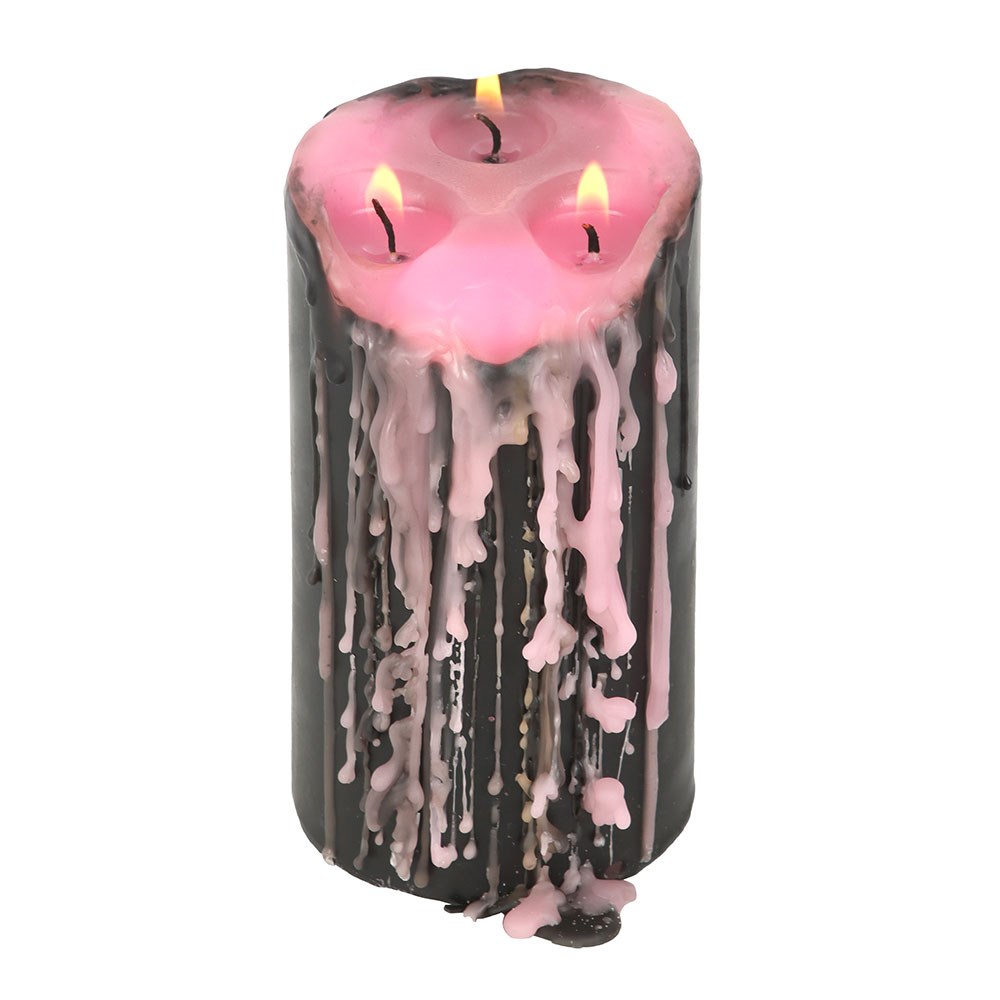 Pink Vampire Pillar Candle (Large)