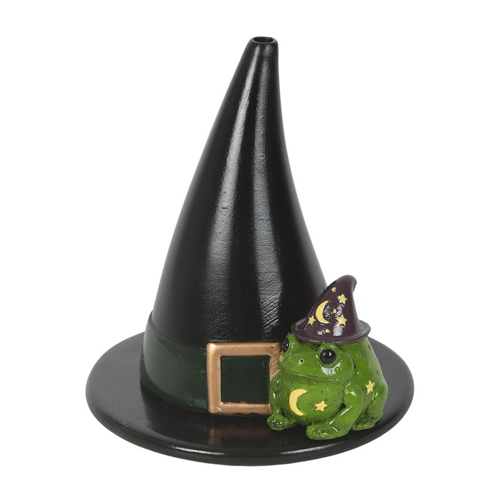 Toad and Witch Hat Incense Cone Holder