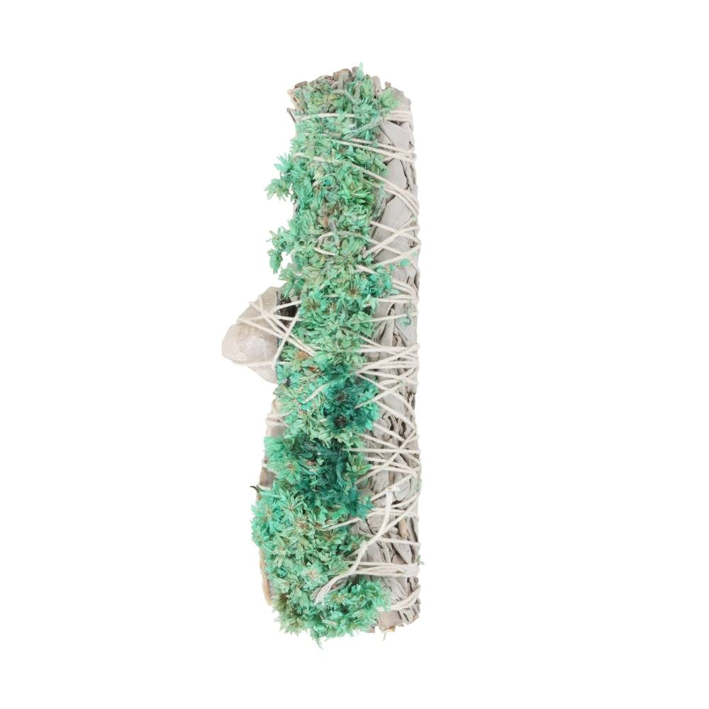 Ritual Wand (White Sage, Ablone & Quartz)