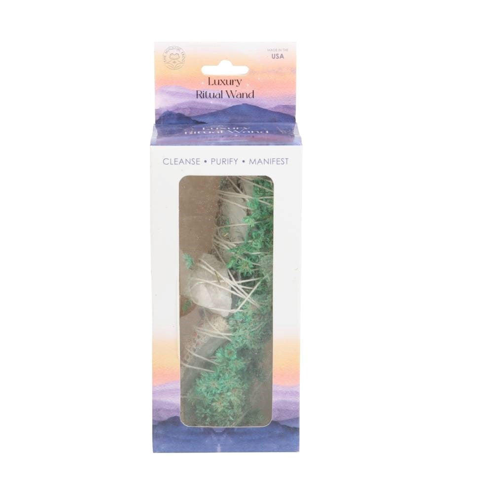 Ritual Wand (White Sage, Ablone & Quartz)