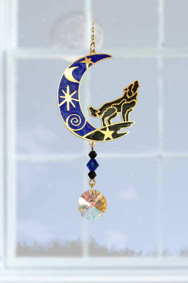 Wolf In The Moon Charm