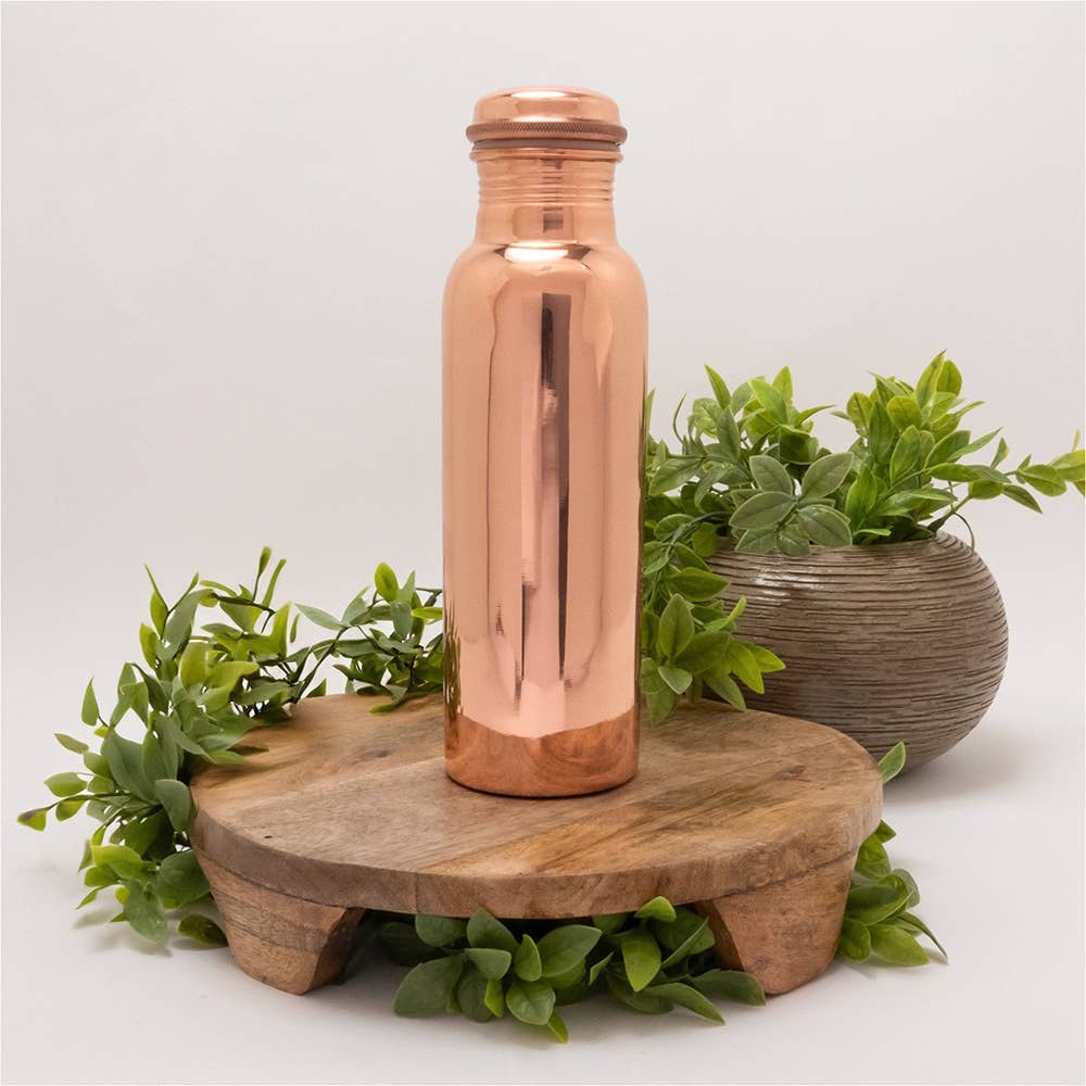 Pure Copper Water Bottle (Smooth, 750ml)
