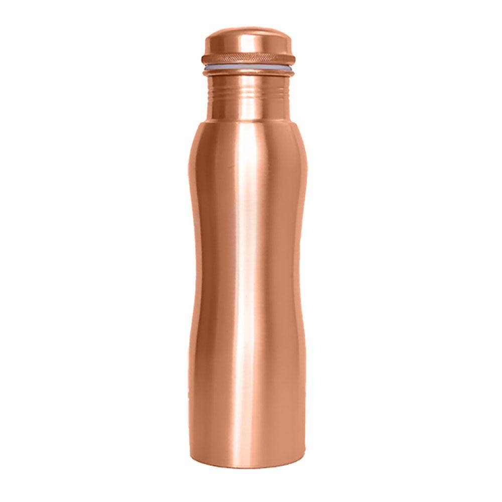 Copper Water Bottle, Matt Curve, 900ml